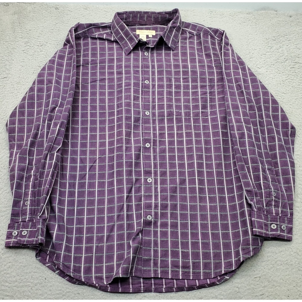 Territory Ahead Shirt Mens XL Multi Plaid Regular Fit Long Sleeve Button Up EUC